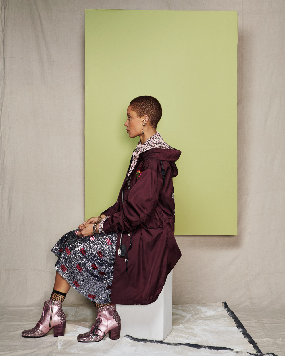 Adwoa Aboah. The Times Magazine.